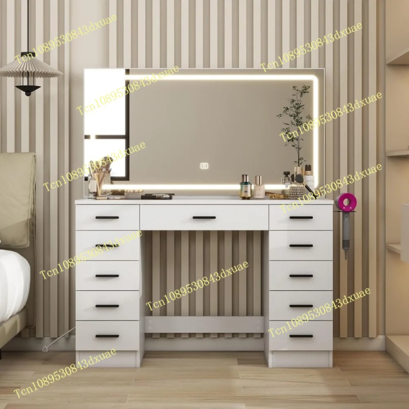 Glass Top Makeup Table with Mi - Beauty Makeup Table ulasan dan harga