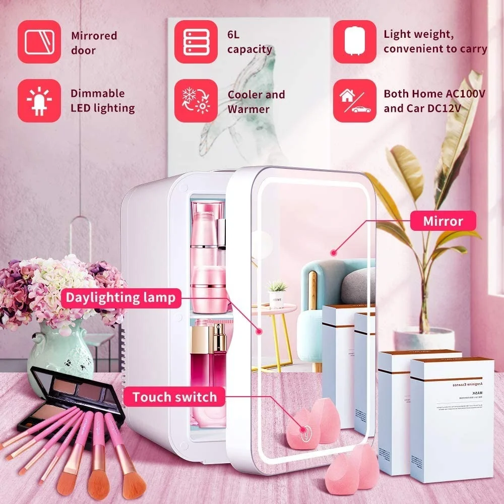 Mini Fridge 6 Liter Portable B - Beauty Makeup Fridge ulasan dan harga