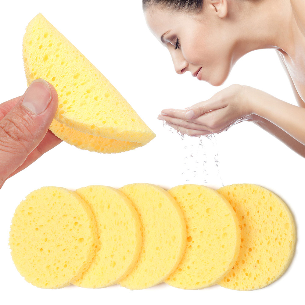 10pcs 6-9cm Yellow Face Round  - Beauty Makeup Face ulasan dan harga