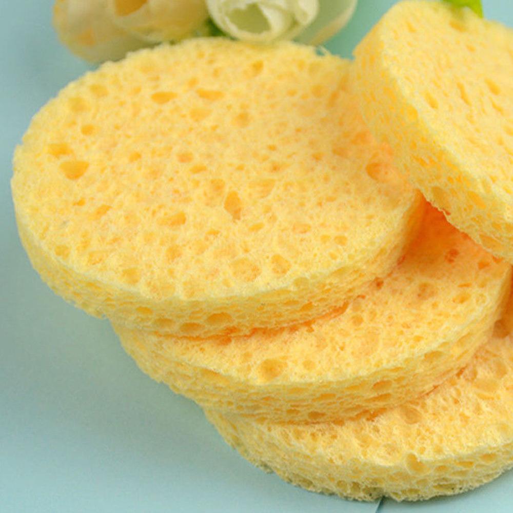 10pcs 6-9cm Yellow Face Round  - Beauty Makeup Face ulasan dan harga
