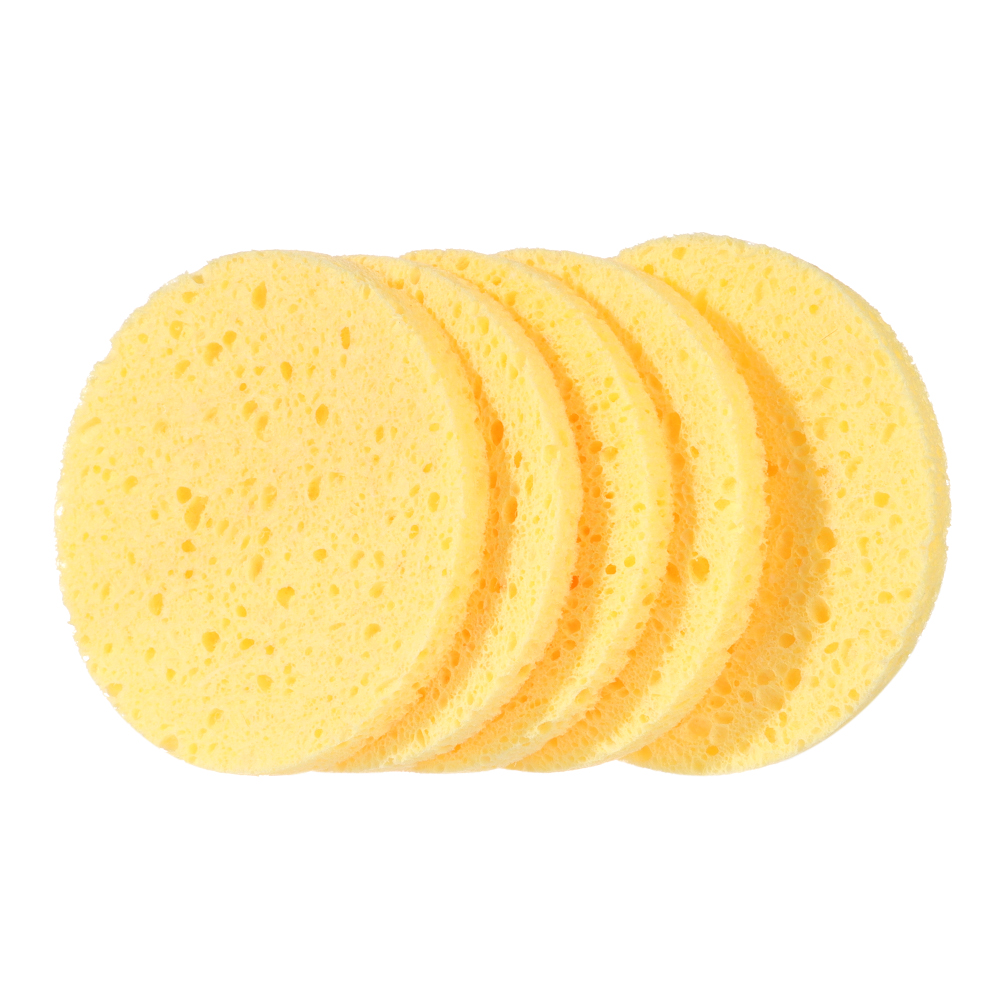 10pcs 6-9cm Yellow Face Round  - Beauty Makeup Face ulasan dan harga
