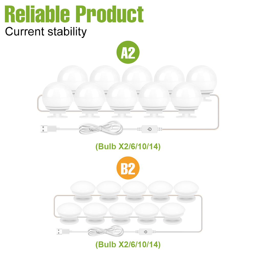 LED Makeup Mirror Light 5V Dim - Beauty Makeup Table ulasan dan harga