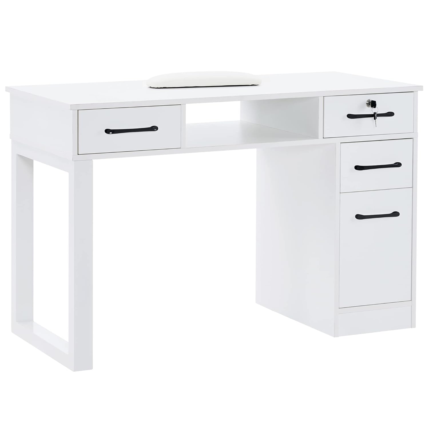 Nail Makeup Desk with Drawers  - Beauty Makeup Table ulasan dan harga