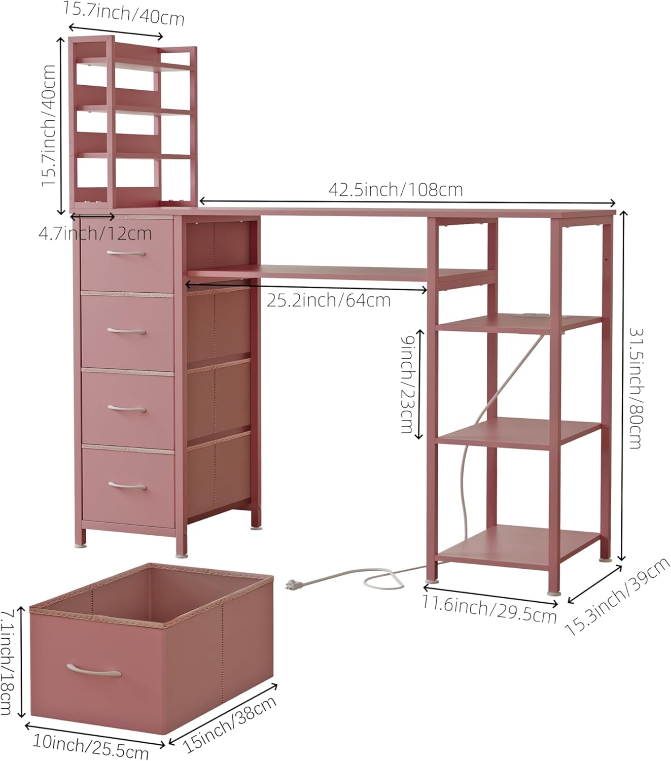 Manicure Table Nail Desk for N - Beauty Makeup Table ulasan dan harga