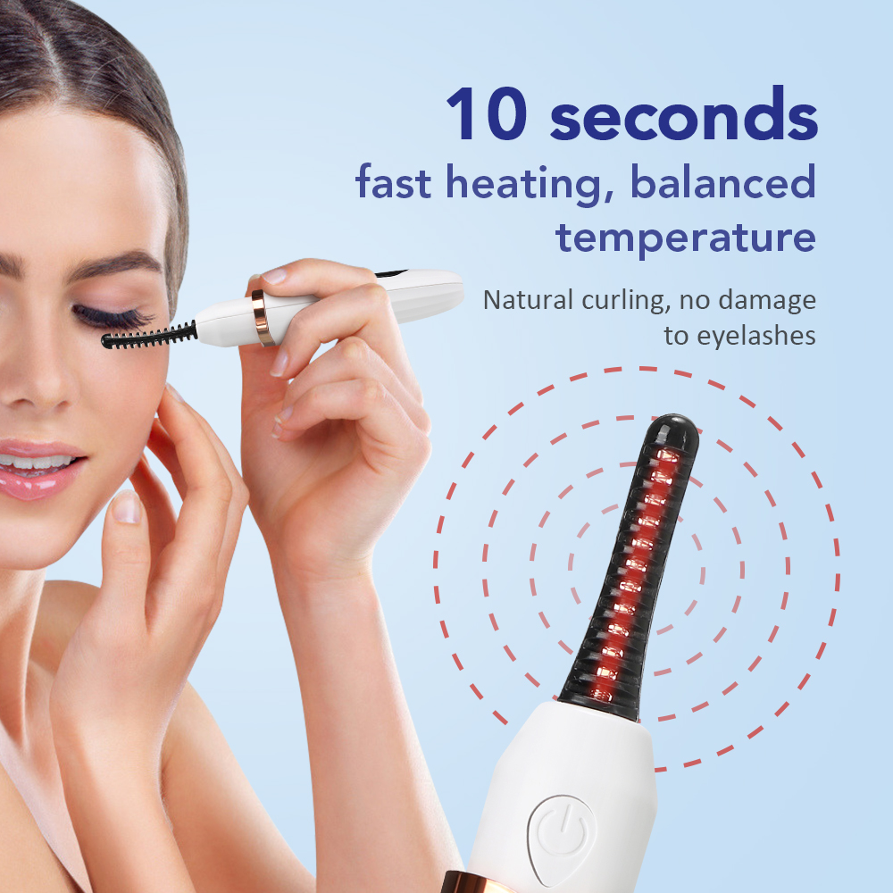 Heated Eyelash Curler Pen with - Ms Beauty Makeup ulasan dan harga
