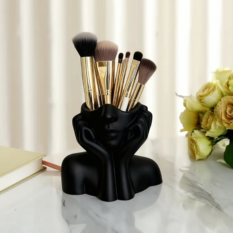 Face Shape Makeup Brush Holder - Beauty Makeup Design ulasan dan harga