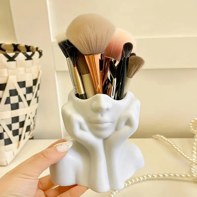 Face Shape Makeup Brush Holder - Beauty Makeup Design ulasan dan harga