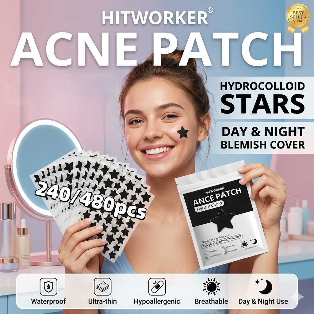 240pcs or 480pcs Black Star Sh - Pressed Powder Foundation ulasan dan harga