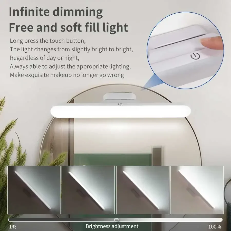 LED Makeup Mirror Light Rechar - Beauty Makeup Light ulasan dan harga
