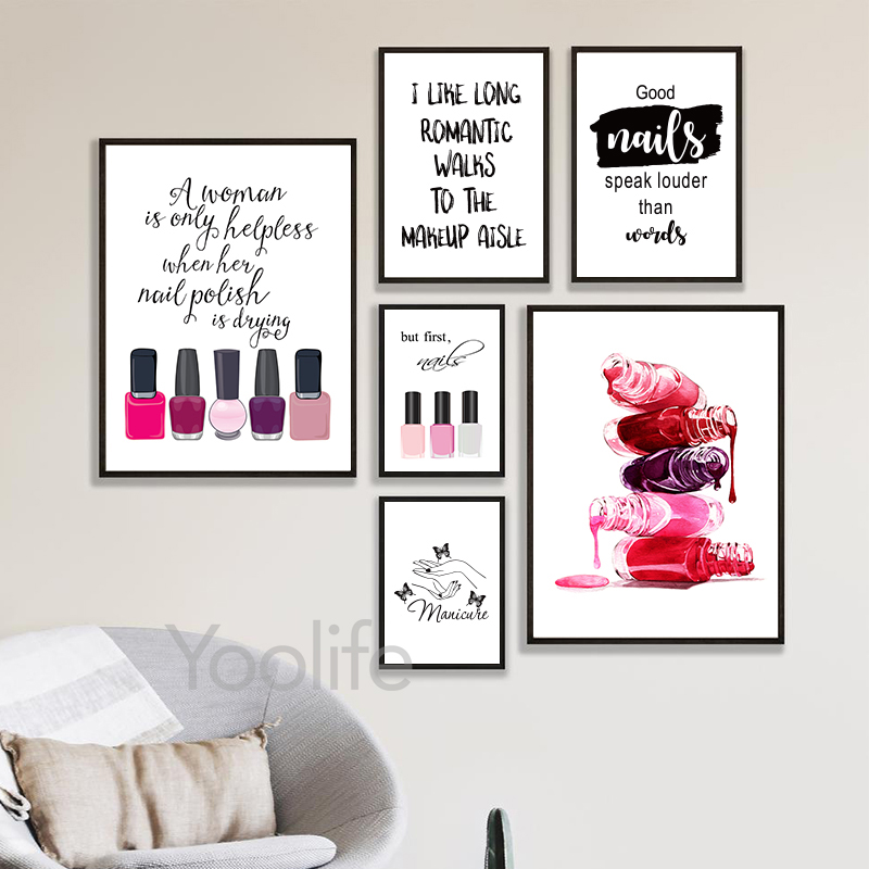 Nail Salon Quotes Makeup Wall  - Beauty Makeup Pictures ulasan dan harga