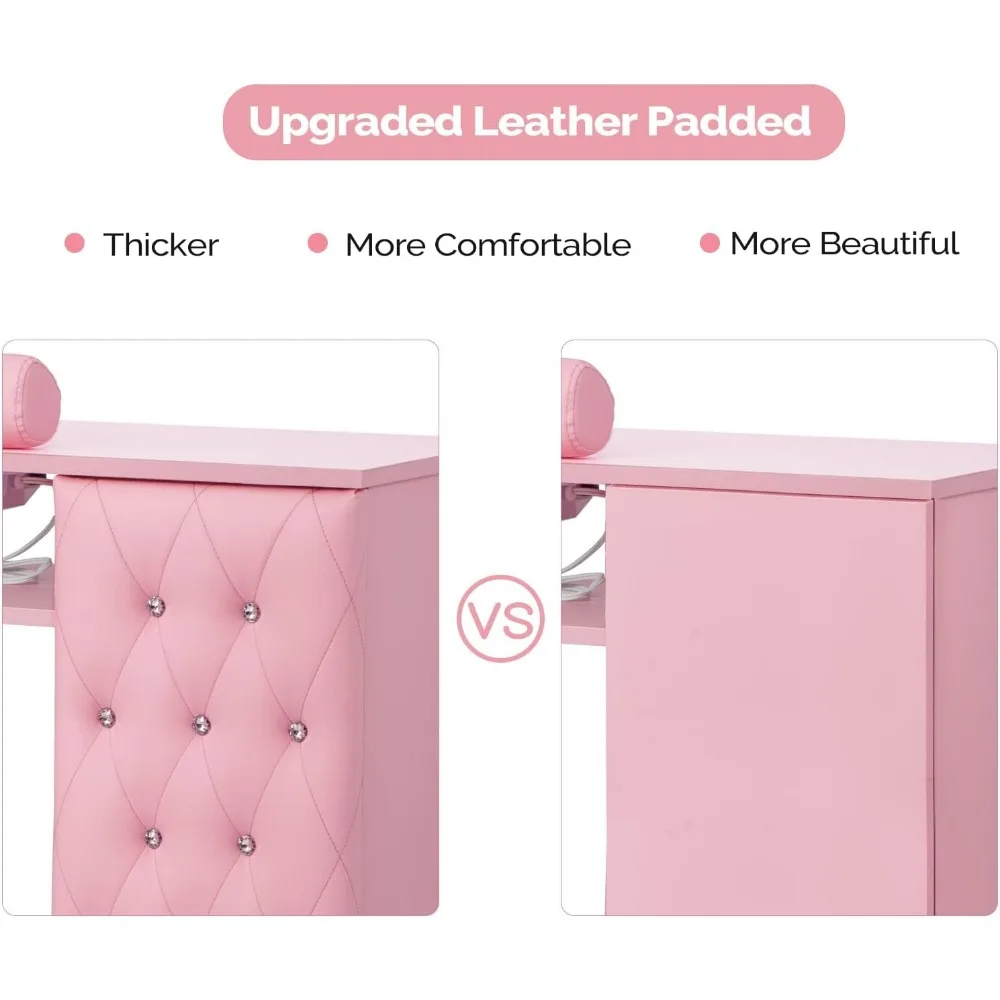 Manicure Table with/Dust Colle - Beauty Makeup Table ulasan dan harga