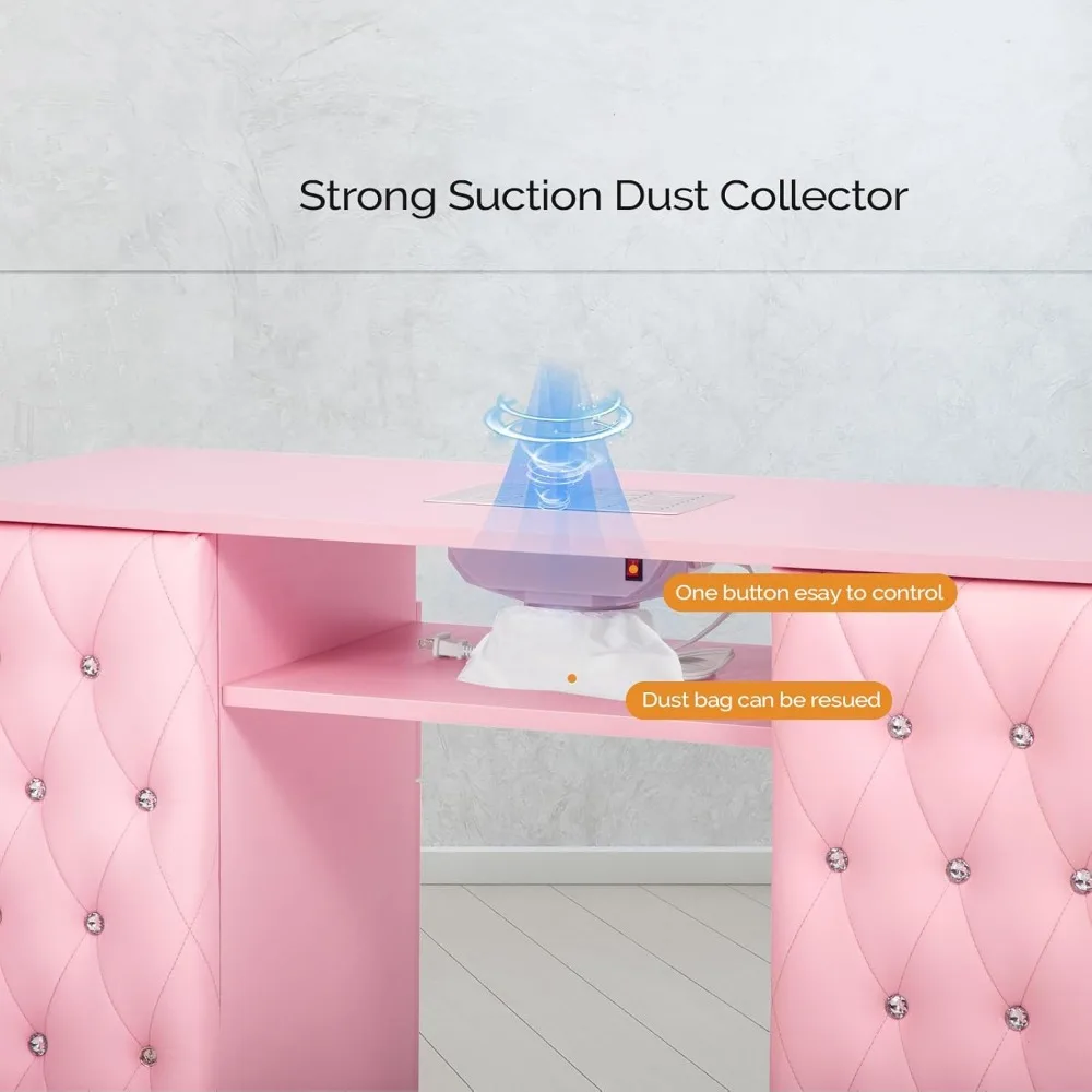 Manicure Table with/Dust Colle - Beauty Makeup Table ulasan dan harga