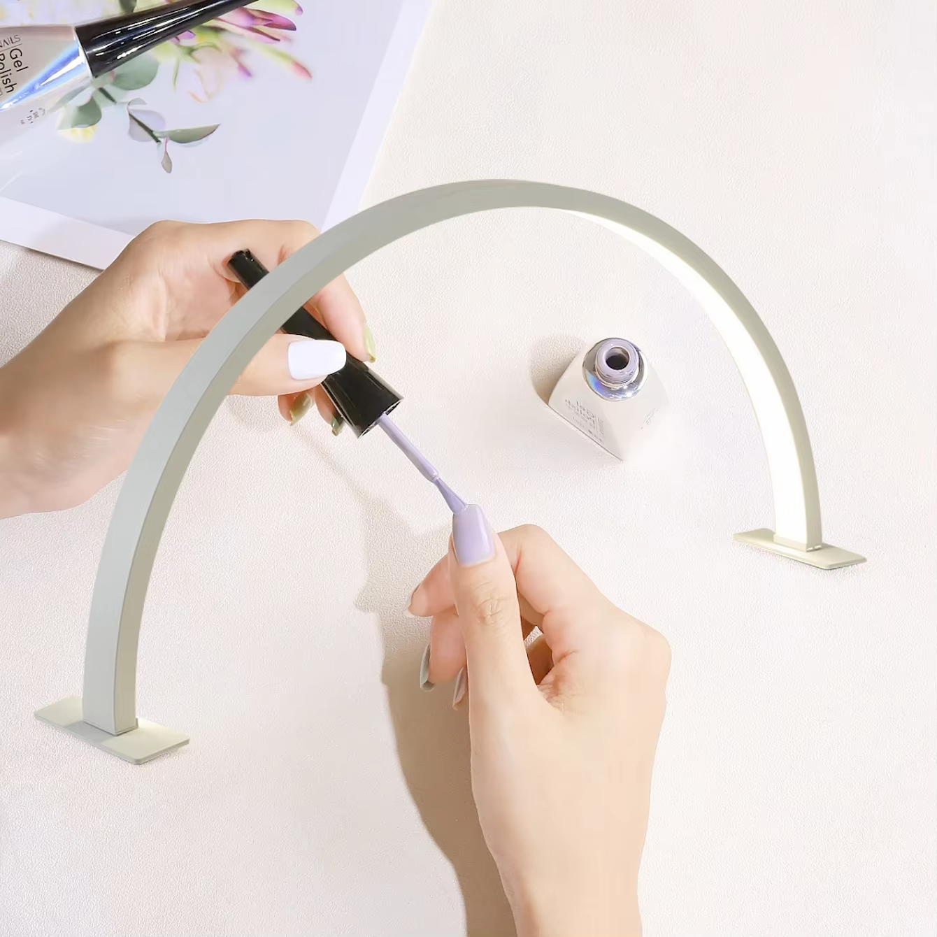 LED Nail Lamp Half Moon Beauty - Beauty Makeup Light ulasan dan harga
