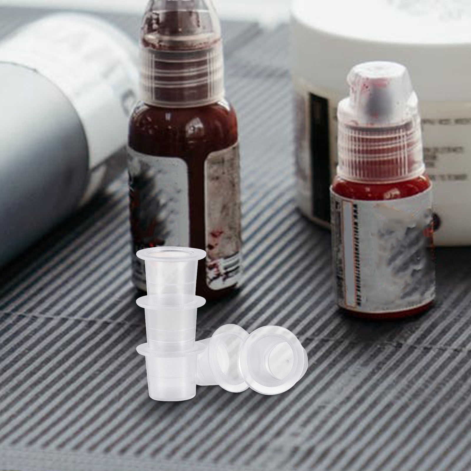 100Pcs Tattoo Pigment Cups Hea - Beauty Makeup Design ulasan dan harga